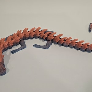 3D printed poseable dragon