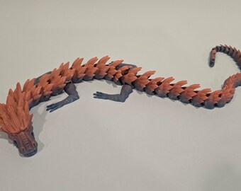 3D gedruckter weißer Drache