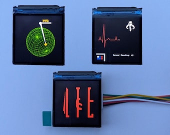 Pantalla de guantelete de 1.3" para computadora estratégica Mandalorian Screen, complemento tecnológico para cosplay