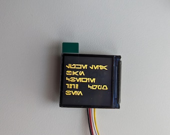 Pantalla de guantelete de 1.3" de Baylanputer, accesorio de cosplay de tecnología de pantalla mandaloriana