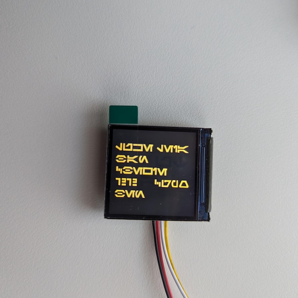 Pantalla de guantelete de 1.3" de Baylanputer, accesorio de cosplay de tecnología de pantalla mandaloriana