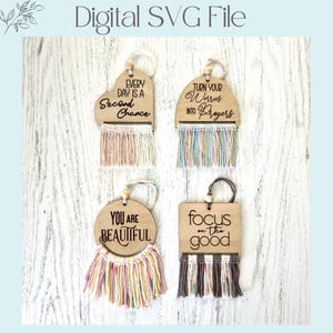 車用チャーム リアビューミラー SVG、友人への励ましのギフト、女性向け BOHO カーアクセサリー、先生へのギフト SVG、女の子向けロッカーアクセサリー