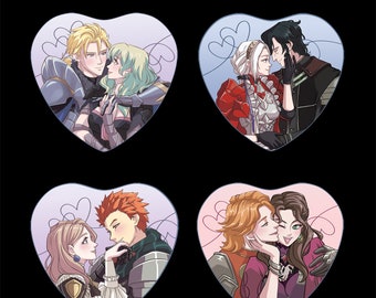 Heart Buttons: Dimileth, Edelbert, Sylcedes, Ferdithea