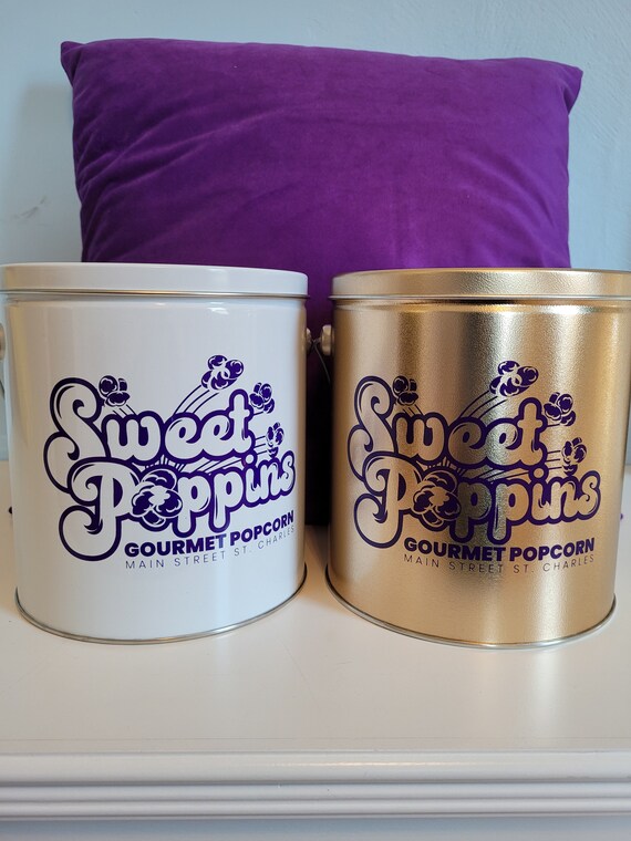 Gourmet Popcorn Medium Popcorn Tins Etsy