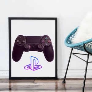 PlayStation Printable, PlayStation Controller Printable, PS2 Printable, Home Decor, Wall Art, Wall Art Printable, PlayStation Logo Printable image 4