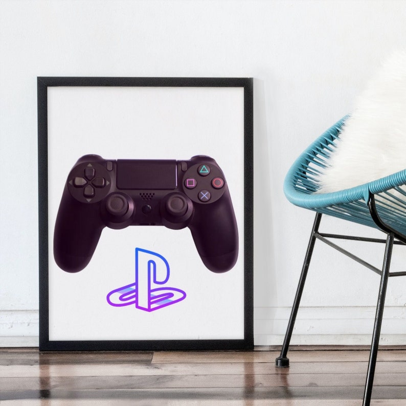 PlayStation Printable, PlayStation Controller Printable, PS2 Printable, Home Decor, Wall Art, Wall Art Printable, PlayStation Logo Printable image 4