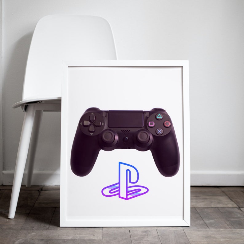 PlayStation Printable, PlayStation Controller Printable, PS2 Printable, Home Decor, Wall Art, Wall Art Printable, PlayStation Logo Printable image 2