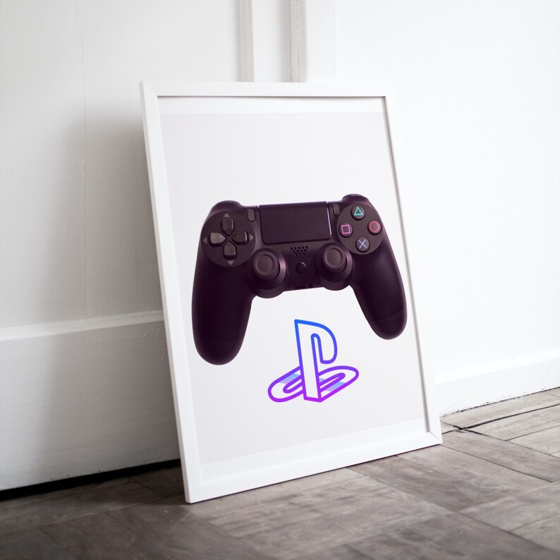 PlayStation Printable, PlayStation Controller Printable, PS2 Printable, Home Decor, Wall Art, Wall Art Printable, PlayStation Logo Printable image 3