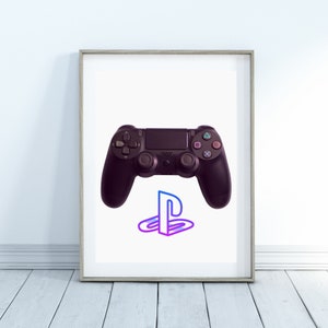 PlayStation Printable, PlayStation Controller Printable, PS2 Printable, Home Decor, Wall Art, Wall Art Printable, PlayStation Logo Printable image 1