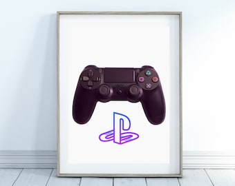 PlayStation Printable, PlayStation Controller Printable, PS2 Printable, Home Decor, Wall Art, Wall Art Printable, PlayStation Logo Printable