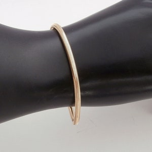 18K Gold Bracelet for Women • Italian Design • 18K Gold Women's Sock Tubular Bracelet Elastic model thickness of 3.00 mm • Made in Italy
