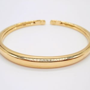 18K Gold Bracelet for Woman • 18K Gold Rigid Bracelet • 750 Gold Rigid women&#39;s bracelet - Gift For Her - HandMade in Italy!
