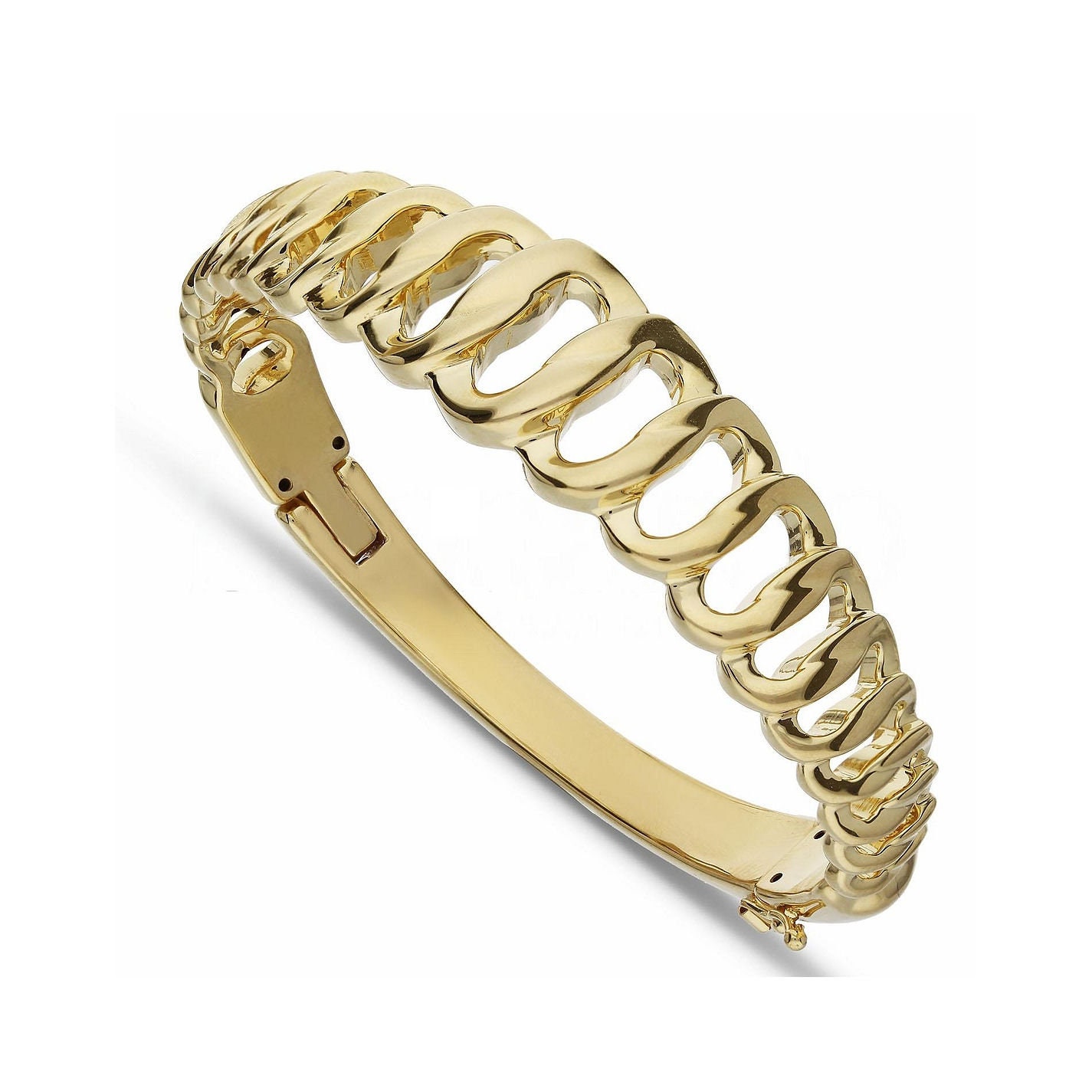 18K Gold Bracelet Rigid Electroformed for Women With Concealed Closure  Glossy Finish • Made in Italy • Italian Jewelry - Etsy UK