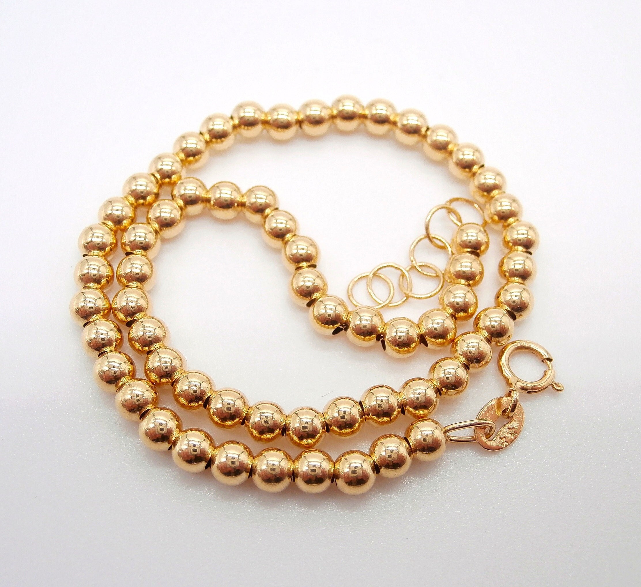 Bracelet Chaîne En Or 18 Carats Avec Perles Et Corail - Bijou Occasion - Style Perle Et Corail