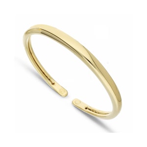 18K Gold Rigid Bracelet • 18K Gold Bracelet for Woman • Rigid women&#39;s bracelet in 18K gold - Gift For Her - HandMade in Italy!