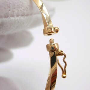 Women's 18KT yellow gold hoop bracelet - 18K Yellow Gold Bracelet - Bangle Bracelet - Gold Hoop bracelet • Italian Jewelry image 8