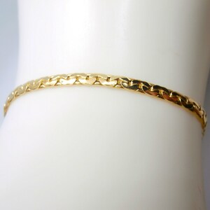 750 gold bracelet, Snake bracelet, polished cobra mesh bracelet and plate. Length 19 cm, Width 3 mm - Handmade in Italy. image 10
