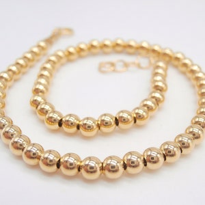 18K Yellow Gold Ball Bracelet - Sparkling Ball Bracelet - Beautiful Gift for Her - Made in Italy