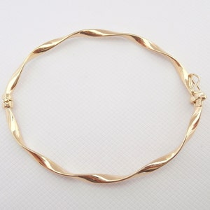 9k Gold Bangle, Rigid Bracelets For Women, 9k Yellow Gold Bracelets, Rigid Bracelet, 9K Gold Bracelet, Real Gold, Women's Gold Bracelet