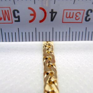 750 gold bracelet, Snake bracelet, polished cobra mesh bracelet and plate. Length 19 cm, Width 3 mm - Handmade in Italy. image 3