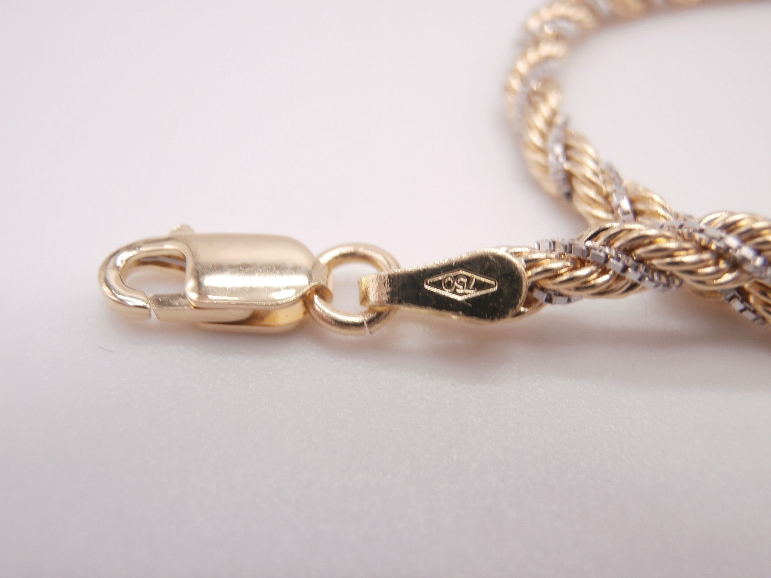 Bracelet Bébé En Or Blanc 18 Carats Fichera Preziosi - Bijou De Baptême Original, Coupe Laser, Neuf Avec étiquettes