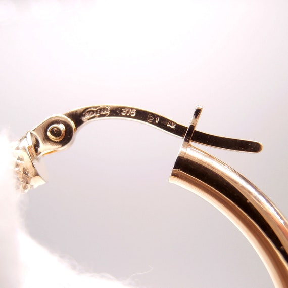 9k gold shop hoop earrings