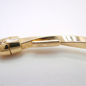 Women's 18KT yellow gold hoop bracelet - 18K Yellow Gold Bracelet - Bangle Bracelet - Gold Hoop bracelet • Italian Jewelry image 9