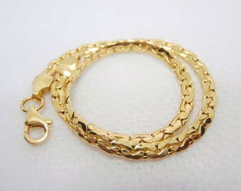 Baby 18k Gold Bracelet Baby ID Bracelet Cuban Link 18K Gold Filled