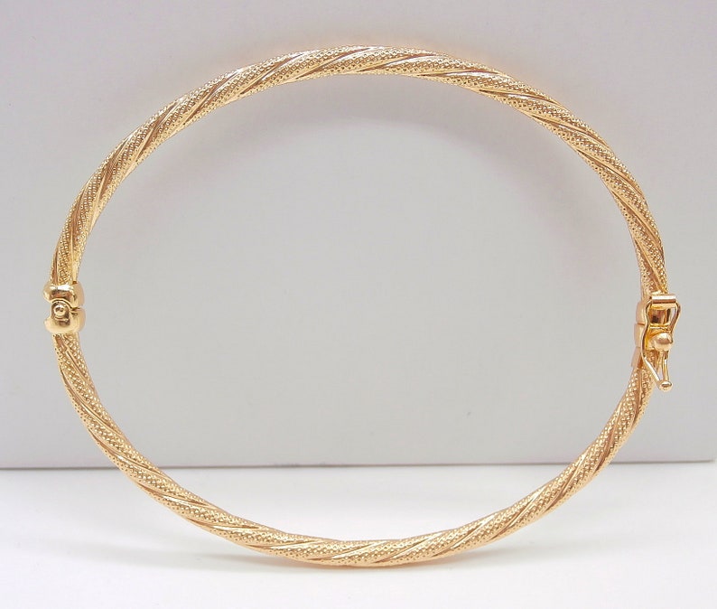 9k gold bracelet Sale Gold Bracelet 9K Gold Bangle Rigid Bracelets for Women Etsy Australia