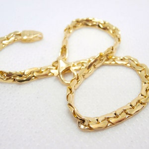750 gold bracelet, Snake bracelet, polished cobra mesh bracelet and plate. Length 19 cm, Width 3 mm - Handmade in Italy. image 6