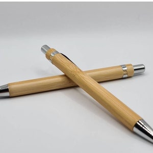 Kugelschreiber Personalisiert Bambus Stift Graviert Personalisiertes Geschenk Neue Farbe Bild 4