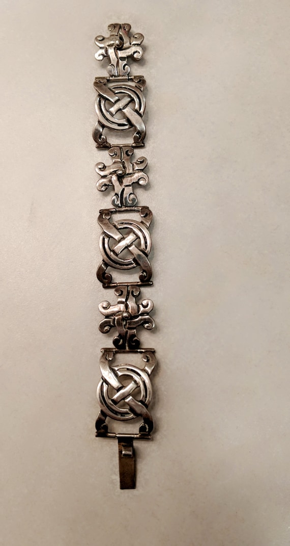 Vintage Taxco signed Mexican Silver Bracelet