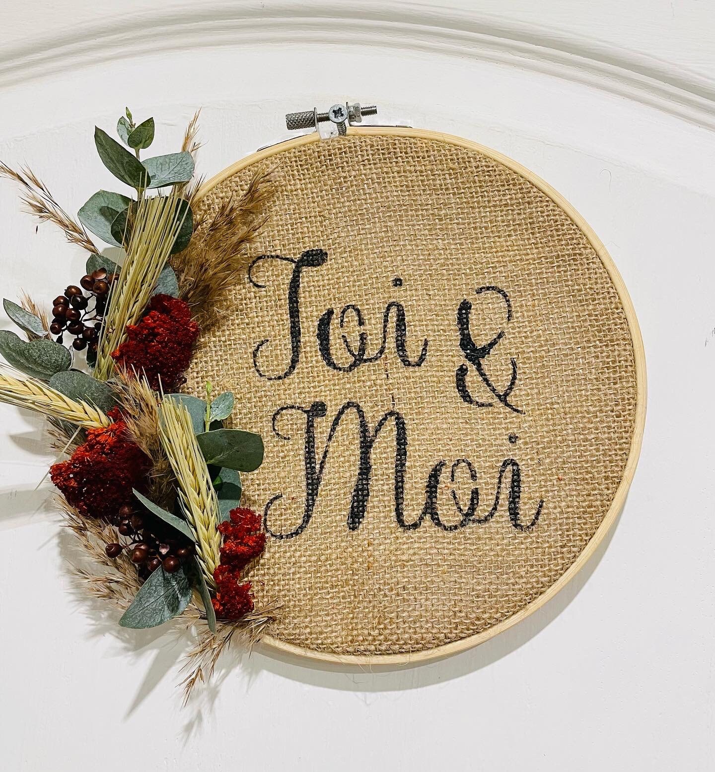 Tambour en Fleurs Séchées