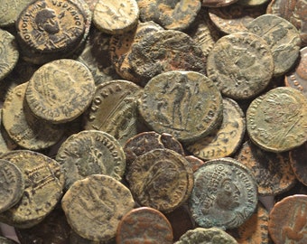 Bulk Lot 10 Roman coins|Quality|Roman Empire artifact (100-400AD)|Authentic Roman coin|Ancient Bronze coin|1600+ years old|History Gift