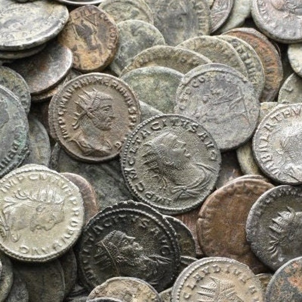 Oud-Romeins muntbrons|Kwaliteit|Romeinse rijkartefact|Authentieke Romeinse munt|Romeinse Griekse kunst|1600+ jaar oud|Constantijn
