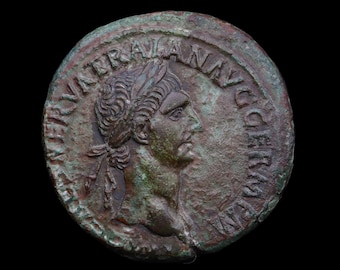 古代ローマ帝国　小ファウスティナ妃　セステルティウス銅貨 ファウスティナ (シニア) 青銅のセステルティウス、古代ローマのコイン