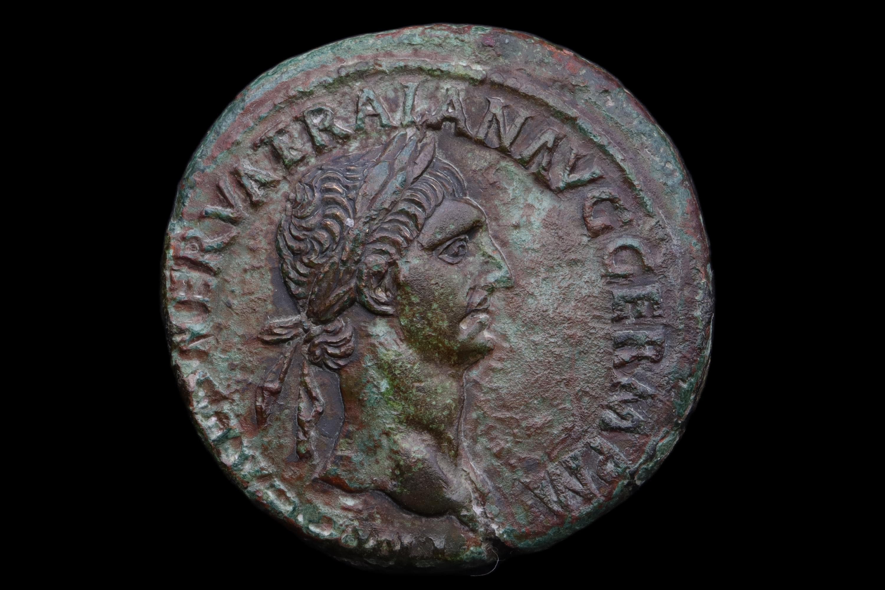 トラヤヌス帝 98-117AD セステルティウス青銅 | 本物のローマコイン