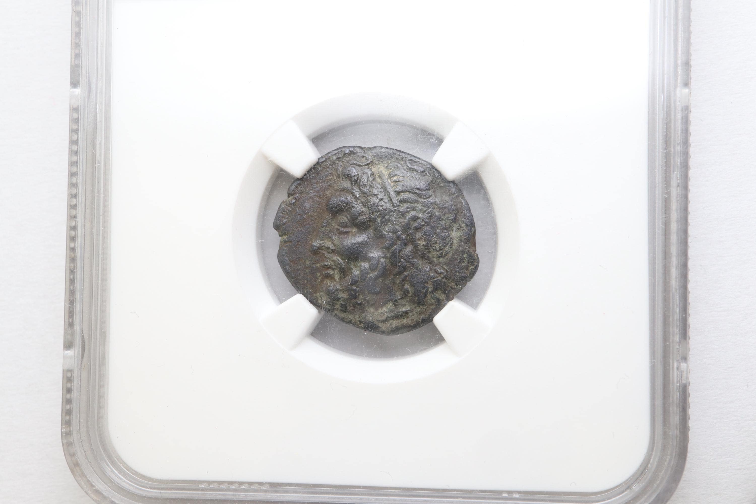 ポセイドン シラクサ ヒエロン2世（紀元前275-215年）|本物のギリシャアンティークコイン|ギリシャ美術|ギリシャブロンズコイン|NGC証明書ケース  - Etsy 日本