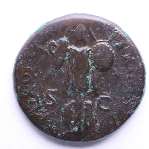 Emperor Trajan 98-117AD Dupondius coin|LARGE COIN|Authentic Roman coin|Ancient artifact|History Gift