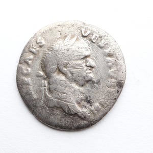 Emperor Vespasian 69-79 Silver coin |Builder of the Colosseum| Authentic Roman coin|Ancient artifact|History Gift