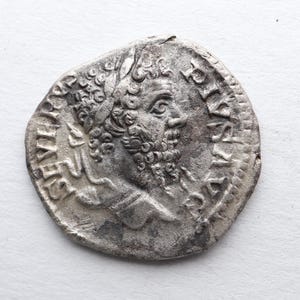 Septimius Severus 193-211 AD Zilveren munt|Authentieke Romeinse munt|Oud artefact|Geschiedeniscadeau