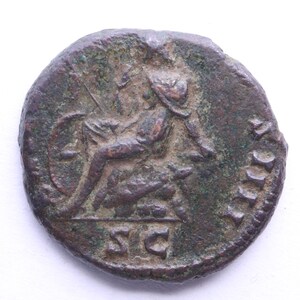 Keizer Antoninus Pius Romeinse munt Britannia 138-161 n. Chr.|GROTE MUNT|Authentieke Romeinse munt|Oud artefact|Geschiedeniscadeau uiterst zeldzaam