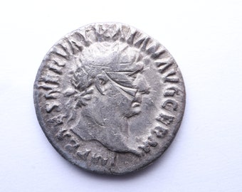 Emperor Trajan 98-117AD Silver coin Denarius Mars|Authentic Roman coin|Ancient artifact|History Gift