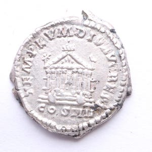 Emperor Antoninus Pius 138-161AD Silver coin Temple|Authentic Roman coin|Ancient artifact|Denarius|History gift