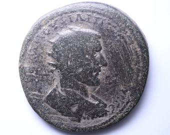 Keizer Filips de Arabier 244-247AD ENORME bronzen munt| Authentieke Romeinse munt|Oud artefact|Zeldzame munt