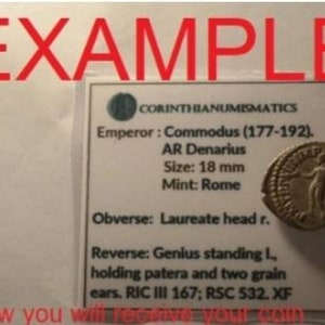 Ancient Greek CoinRoman greek artAncient artifact 300-100BCAntique real genuine coinMythologyHistory gift 画像 3
