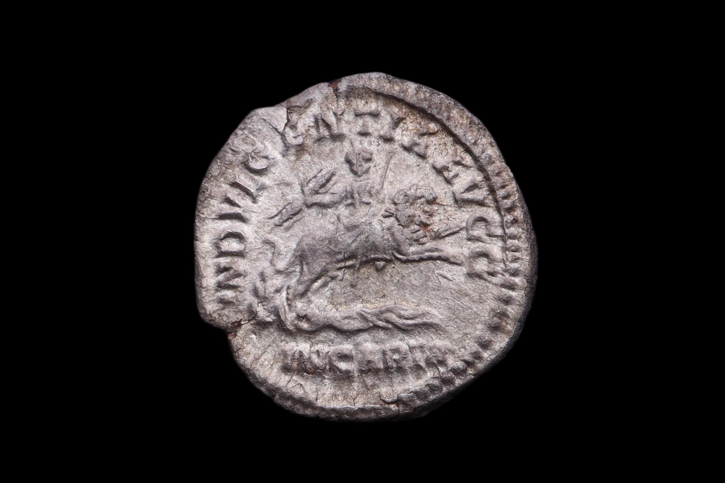 カラカラ デナリウス銀貨：ローマ帝国、裏面ライオン、西暦203年 - Etsy 日本