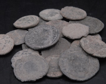 Uncleaned Authentic Ancient Roman Coin|Roman Empire artifact (100-400AD)|Antique Real Old Ancient Roman coins|NEW STOCK! 1 coin per purchase
