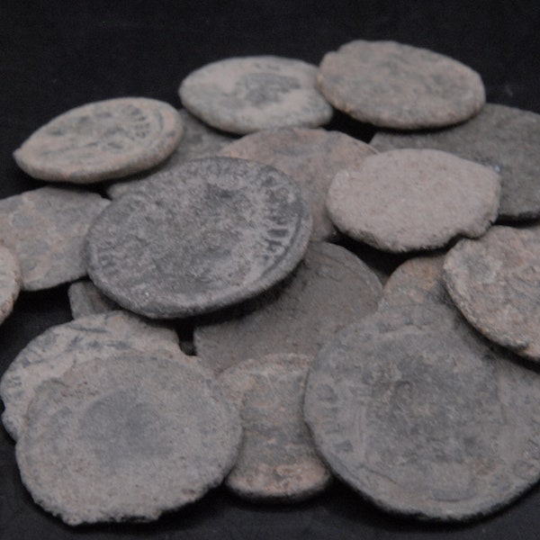 Ongereinigde authentieke oude Romeinse munt|Romeinse rijksartefact (100-400AD)|Antieke echte oude oude Romeinse munten|NIEUWE VOORRAAD! mooie kwaliteit