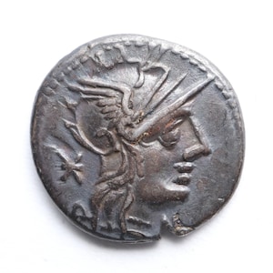 Numerius Fabius Pictor 126 BC Silver coin RARE|Roman Republic Denarius|Authentic Roman coin|Ancient artifact|History Gift